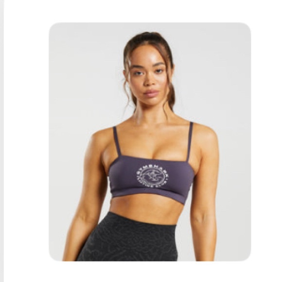 Gymshark Dark Purple Lifting Club Bra - Picture 1 of 6